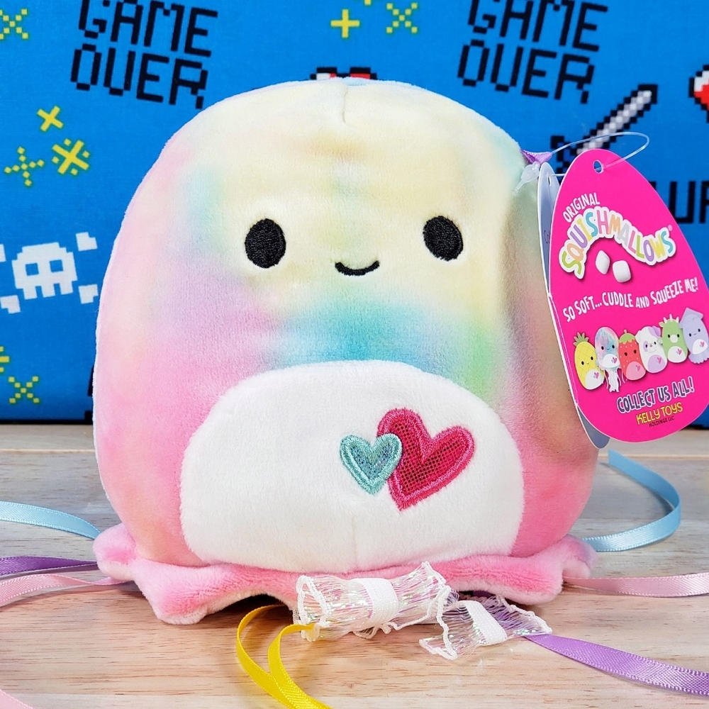 Squishmallow Janet the Jellyfish 5" UltraSoft Stuffed Valentine's Day Plush NWT